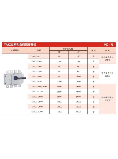 YAKG1系列負(fù)荷隔離開(kāi)關(guān)
