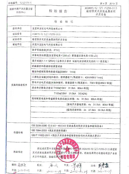 檢驗(yàn)報(bào)告